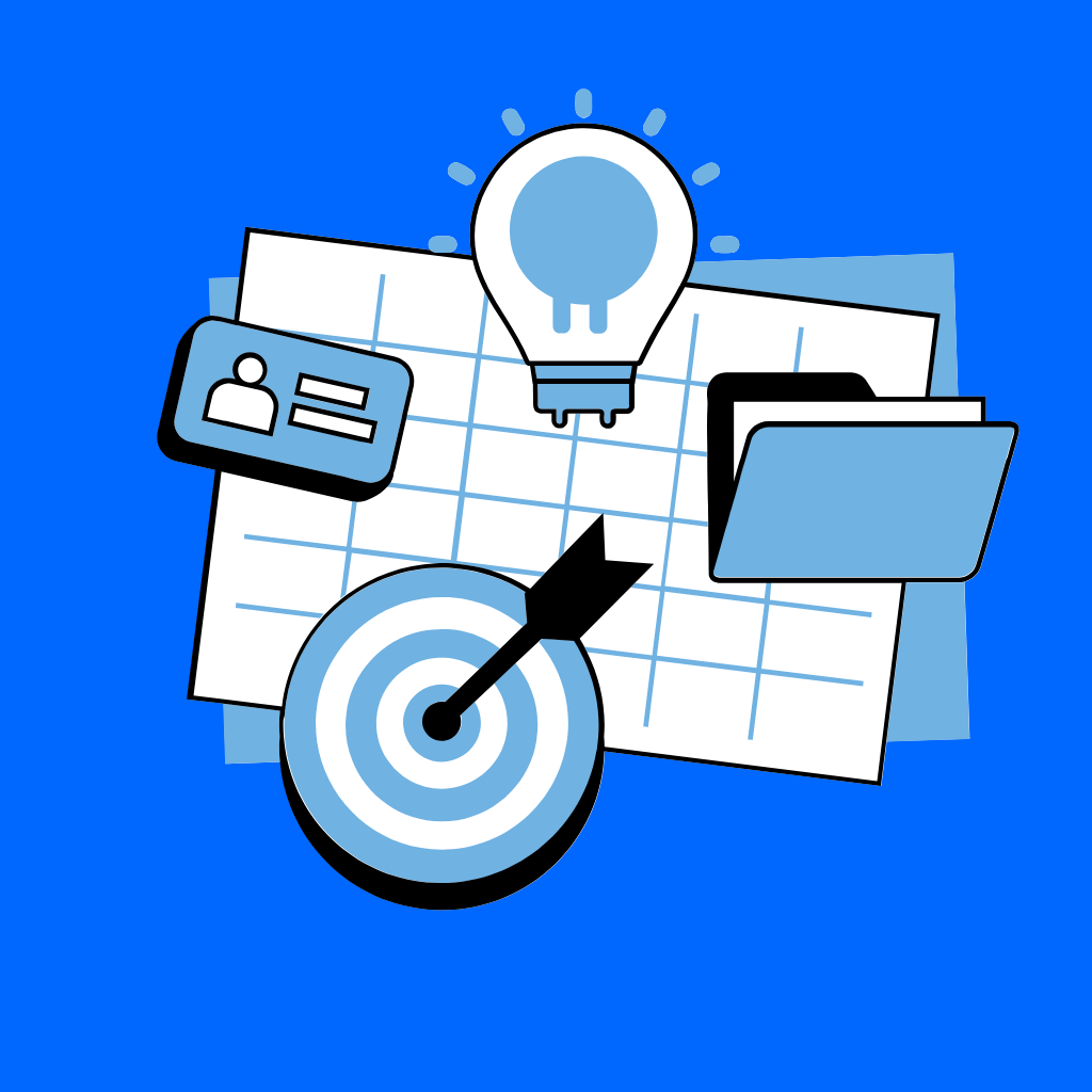 Strategic planning session with marketing goals, roadmap, and business growth strategy